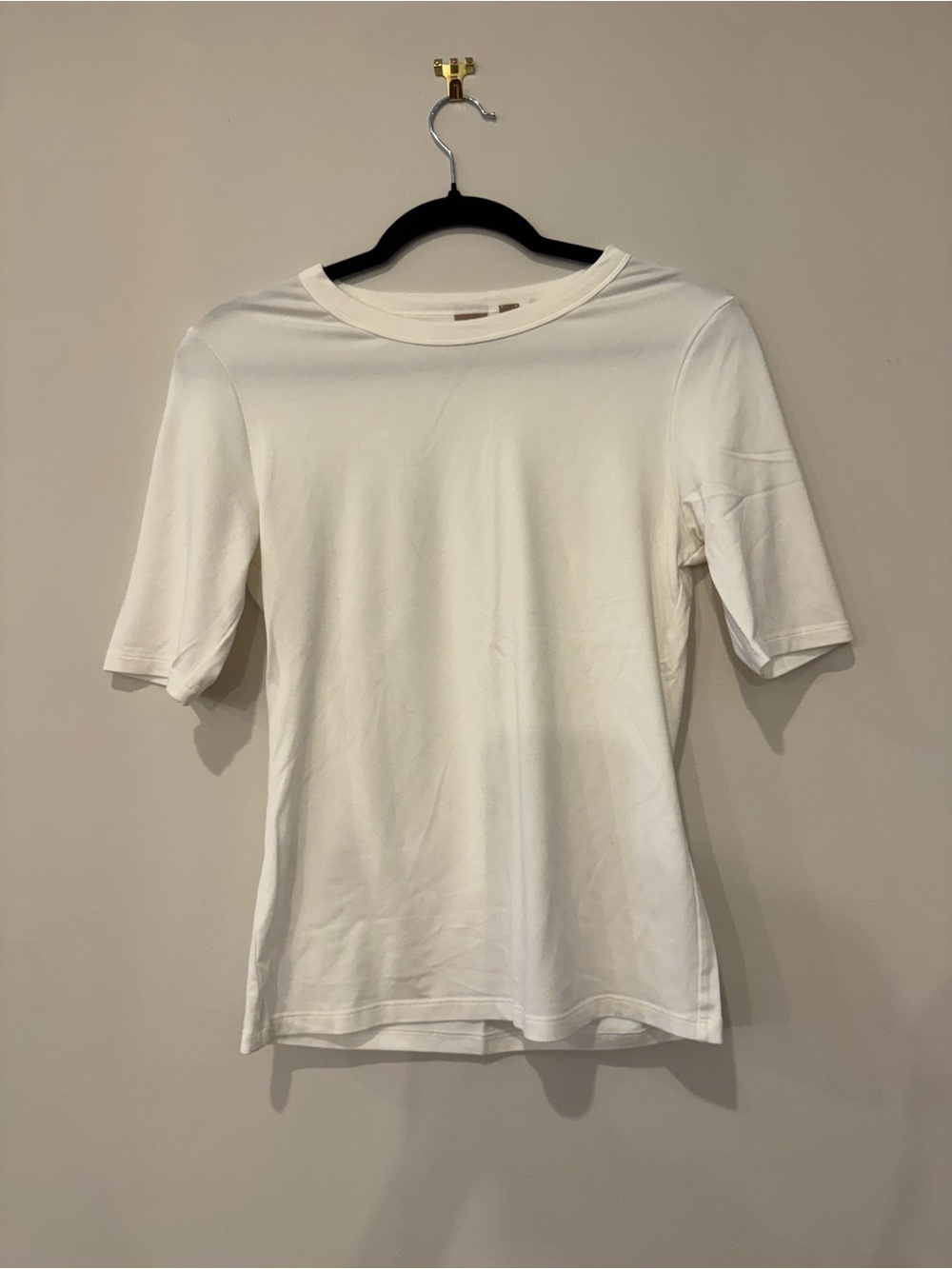 Boss White Crewneck Short Sleeve Top